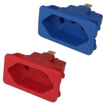 20 Tomada Embutir Fêmea 3 Pinos Tpa2-3 Painel Vermelho 20a Azul 10a Margirius