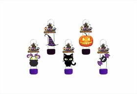 20 tubetes 13cm para doces Halloween Menina