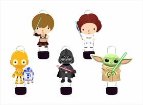 20 tubetes 13cm para doces Star Wars Baby