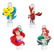 20 Tubetes 3d Personalizado Lembrancinha A Pequena Sereia Ariel - Barbara Utilidades