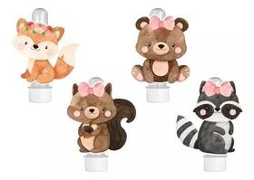 20 Tubetes 3d Personalizado Lembrancinha Bosque Encantado Menina 20 Tubetes 3d Personalizado Lembrancinha Bosque Encantado Menina