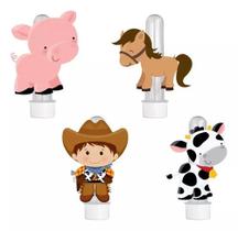 20 Tubetes 3d Personalizado Lembrancinha Fazendinha Menino