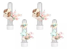 20 Tubetes 3d Personalizado Lembrancinha Jardim Encantado Aquarela