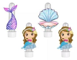 20 Tubetes 3d Personalizado Lembrancinha Sereia Baby Cut