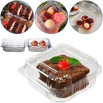 20 Un Embalagem Quadrada Articulada 300ml Para Doce, Bolo, Morango do Amor, Pudim, Torta 20 Un Embalagem Quadrada Articulada 300ml Para Doce, Bolo, Morango do Amor, Pudim, Torta