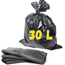 20 Un Saco De Lixo Em Rolo 30l Preto