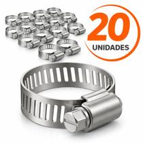 20 Unidades Abracadeira De Metal 13-19mm Certta