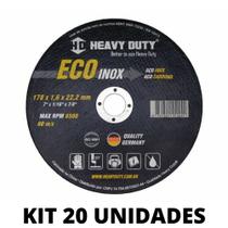 20 Unidades de Disco de Corte Ecoinox 177,8X1,6X22,2 - HEAVY DUTY