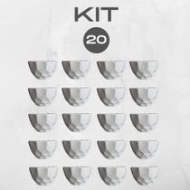 20 Vasos Decorativo Cachepot Geométrico Pequeno (Sem Plantas)