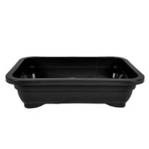 20 Vasos Plásticos rigido resistente para plantas e flores Retangular Bonsai Cacto Suculentas 1 Litro