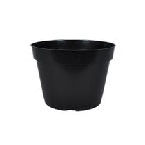 20 Vasos Pote 13 na Cor Preta para Plantas e Frutíferas