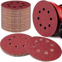 20 X Lixas Disco Grão 5 Polegadas 125mm 8 Furos Lixadeira Politriz KaQi 20 X Lixas Disco Grão 5 Polegadas 125mm 8 Furos Lixadeira Politriz KaQi