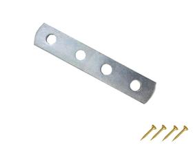 20 X Suporte Chapa União Reta Junção De Aço 75mm Zincada