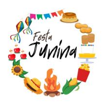 200 Adesivos 4x4cm Personalizados Festa Junina Arraial F:226