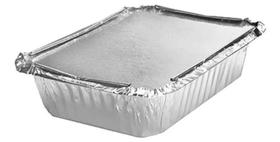 200 Bandeja Marmitex Alumínio 225ml Bricoflex