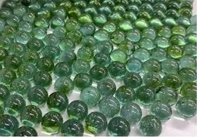 200 Bolinhas De Gude Vidro Cor Verde Pra Enfeite De Aquarios