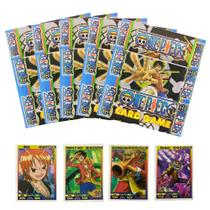 200 Cards/Cartinhas One Piece - 50 Pacotes - Brinquedhopee
