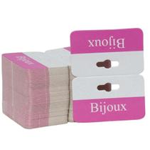 200 Cartelas Solapa para Bijuterias cor Pink