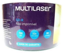 200 cd-r multileser logo 700 mb 80 minutos 52x - Multilaser