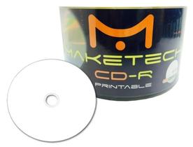 200 cd-r printable maketech 700 mb 80 minutos 52x
