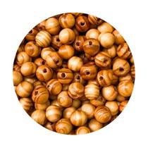 200 Conta de Madeira 12 14 ou 16mm Castanha Mesclada Pérola Passante Artesanato