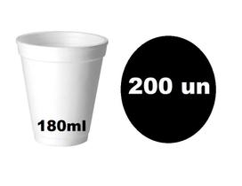 200 Copos Isopor Térmico Bebidas Quentes 180ml Descartável