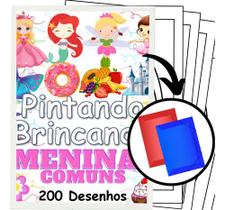 200 Desenhos Meninas Comum Para Colorir E Pintar 200 Folhas