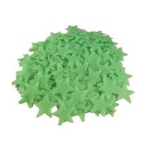 200 Estrelas de PVC Que Brilham No Escuro 3d Adesivo De Parede Neon Fluorescente Para Teto Quarto - Gudaoshop