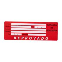 200 Etiquetas Controle De Qualidade Reprovado F:201