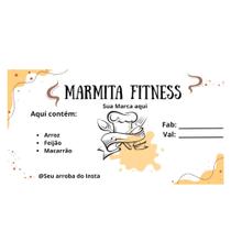 200 Etiquetas Marmitas À Prova Dágua Personalizada