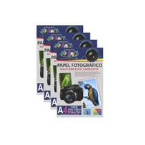 200 Folhas Papel Fotografico Adesivo A4 130g Branco Off Paper