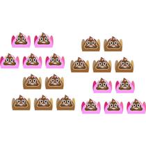 200 Forminhas 4 pétalas p/ doces Emoji cocô menina - Envio Imediato - Produto artesanal