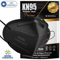 200 Máscaras Respiratórias KN95 PFF2 WWDoll 5 Camadas Anvisa 200 Máscaras Respiratórias KN95 PFF2 WWDoll 5 Camadas Anvisa