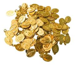 200 Medalhas Milagrosa de Nossa Senhora das Graças Dourada