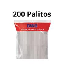 200 Palitos Grande Plástico Canudo 28cm para Topper de Bolo e Pirulitos Tubo Pet Bwb Transparente - Bwb Embalagens
