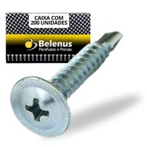 200 PARAFUSO DRYWALL CAB Flangeada Serrilhada 4.2X32 ZINCADO 200 PARAFUSO DRYWALL CAB Flangeada Serrilhada 4.2X32 ZINCADO