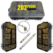 200 Parafusos Chipboard + Maleta Pequeno reparos construção