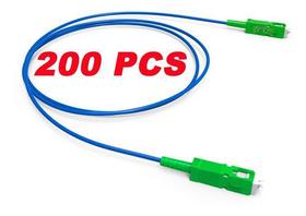 200 Patch Cord Cordão Óptico Sc/apc X Sc/apc 3mm 2mt Anatel