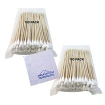 200 PCes Algodão Swab Aplicador Q-tip Swabs 6 "Extra Long Wood Makeup Aplicação