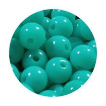 200 pçs Miçanga bola lisa verde mar 4mm p/ bijuterias, colares e pulseiras - loop variedades