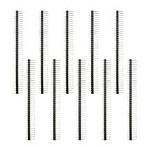 200 Peças Barra De Pinos 1x40x11,2 180 Graus 2.54 Mm