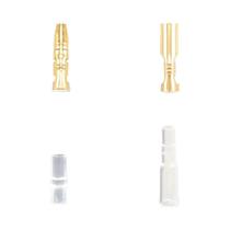 200 Peças Conectores De Bala De Latão Macho E Fêmea Com Luva Isolante Kit Terminal Para Motocicleta