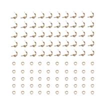 200 Peças De Conectores De Terminais Crimp Para DIY, Acessórios Para Fazer Pulseiras E Correntes De