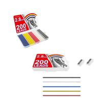 200 Peças De Pontas De Lápis Automático De 2,8 Mm Com Ponta Longa Para Marcenaria, Desenho Técnico,