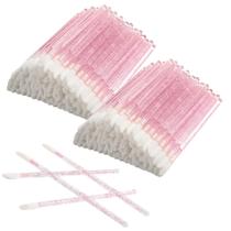200 Pincel Aplicador Descartável Gloss Batom Maquiagem Limpeza Cílios