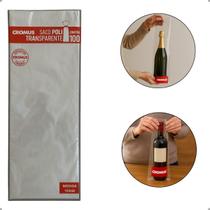 200 saco celofani poli transparente 15x45 incolor cromus