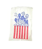 200 Saco De Papel Branco Pipoca Decorado 8X12Cm Pipoqueiro