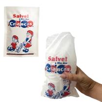 200 Saco festa dia das crianças Plástico para doces 16x24cm