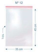 200 Saco Plástico Zip Lock Nº12