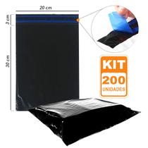200 Sacos Envelope Plástico Segurança Embalagem ECO 20X30 cm - PicPac